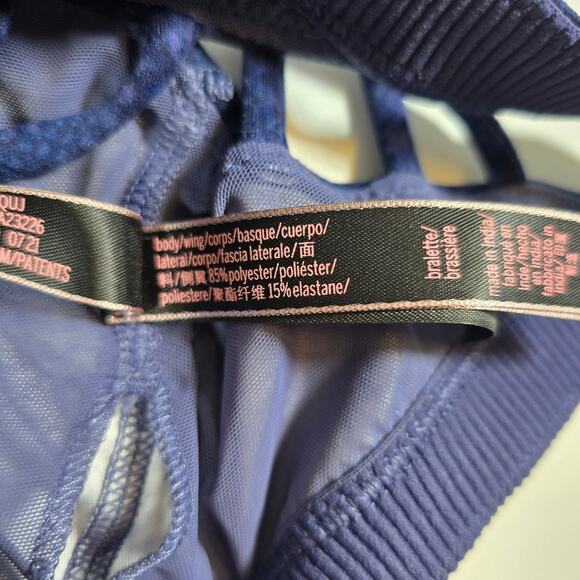 M VICTORIA'S SECRET Strappy Back Light Impact Sport Bra Bralette Sze M Snakeskin - Picture 8 of 8